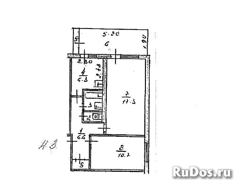 Продам 2 комнатную квартиру 45 м2 изображение 3