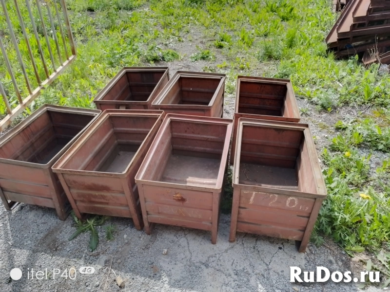 Тара, ящики, мульды, металлические 620х420х420мм изображение 5