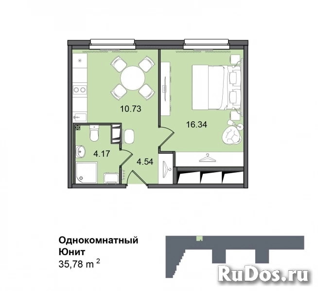 Продам 1 комнатную квартиру 35 м2 фото