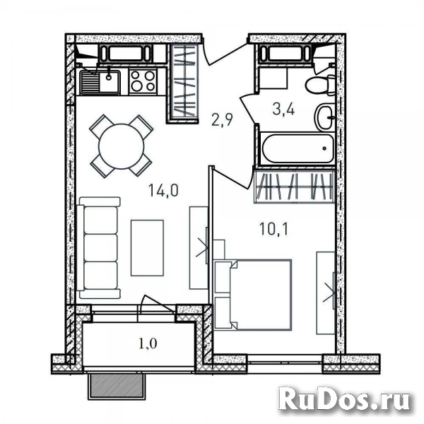 Продам 1 комнатную квартиру 31 м2 фото