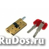 Цилиндровый механизм CISA RS3 S ключ-вертушка латунь 40x30 фото
