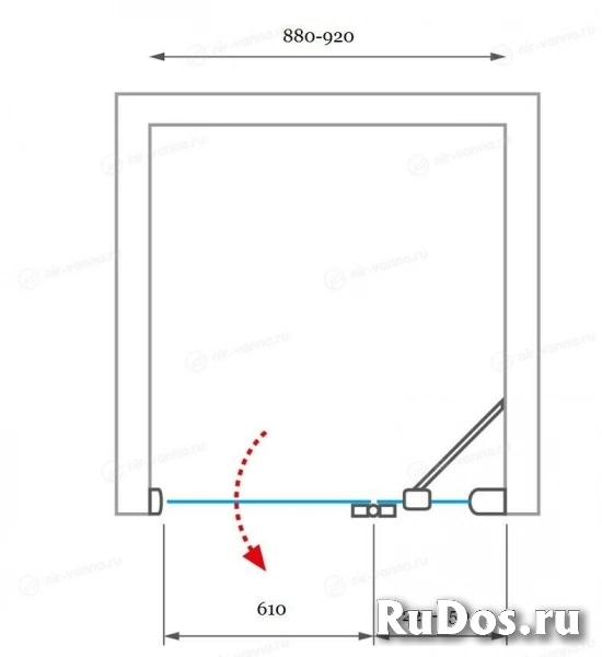 Душевая дверь Roth Elegant Line GDNP1 90х200 без поддона фото