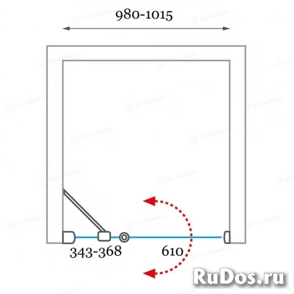 Душевая дверь Roth Lega Lift Line LZDO1 100х195 фото