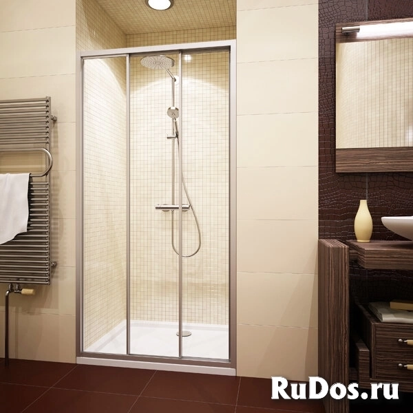 Душевая дверь в нишу GuteWetter Practic Door GK-403 135-139 см стекло бесцветное, профиль матовый хр PRACTIC DOOR GK-403 MCR 1 135-139 фото