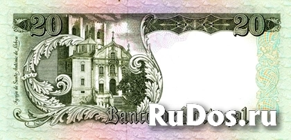Банкнота Португалии 20 эскудо фотка