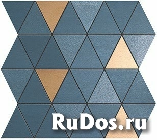 Mek Blue Mosaico Diamond Gold Wall (9MDU) 30.5x30.5 фото