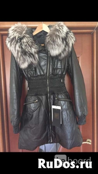 Пуховик куртка новая fashion furs италия 44 46 s m кожа черный ме фото