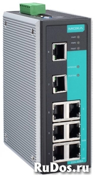 Коммутатор управляемый MOXA EDS-408A-3M-ST 5x10/100 BaseTx ports, 3 multi mode 100 BaseFx, ST фото