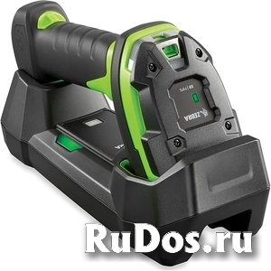 ZEBRA DS3678-ER Rugged Green Vibration Motor Standard Cradle USB Kit: DS3678-ER2F003VZWW Scanner, CBA-U42-S07PAR Shielded USB Cable supports 12V p / s, STB3678-C100F3WW Cradle, PWR-BGA12V50W0WW Power Supply, фото