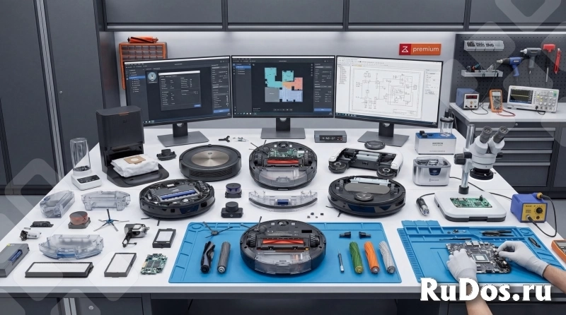 Ремонт роботов-пылесосов фотка