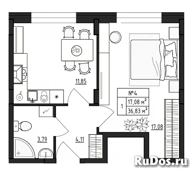 Продам 1 комнатную квартиру 36 м2 фото