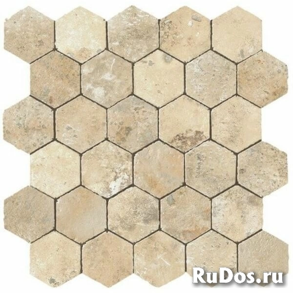 Плитка Atlas Concorde AIX Blanc Honeycomb Tumbled A0UA 30x31 Неглазурованный фото