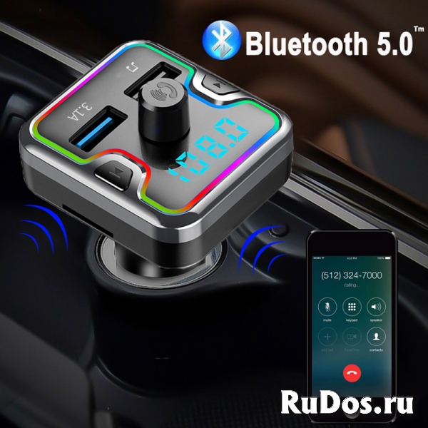 FM-трансмиттер, модулятор, Bluetooth 5.0, новый изображение 6