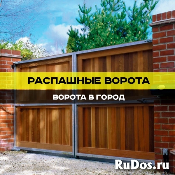 Распашные ворота изображение 5