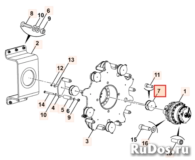 Подушка вальца катка JCB 332/N2465, 4010/22019, 332-N2465, 4010-22019, 332N2465, 401022019 фото