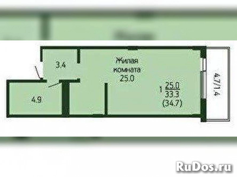 Продам 1 комнатную квартиру 35 м2 изображение 3