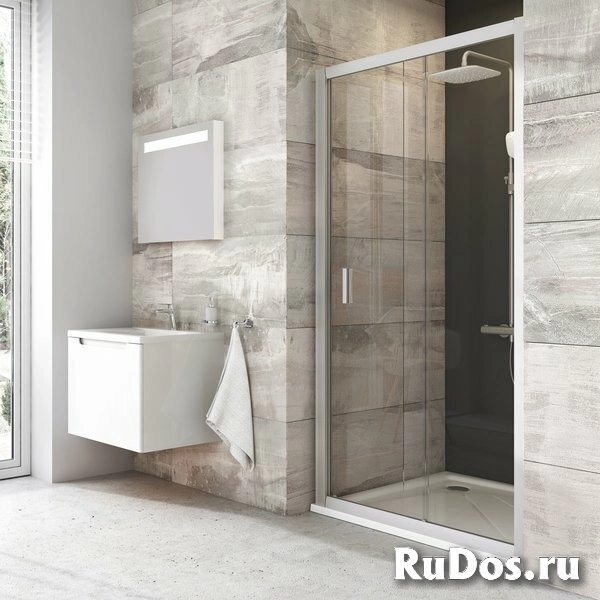 Душевая дверь Ravak Blix BLDP2-120 0PVG0100Z1 Transparent профиль белый фото