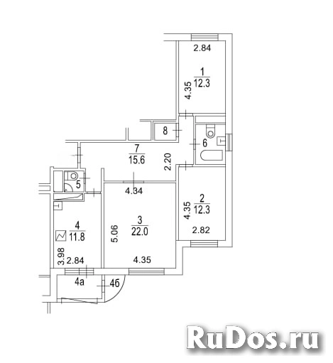 Продам 3 комнатную квартиру 81 м2 изображение 3