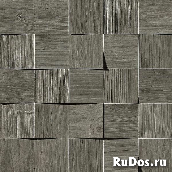 Плитка Atlas Concorde Axi Grey Timber Mosaico 3D AMV4 35x35 фото