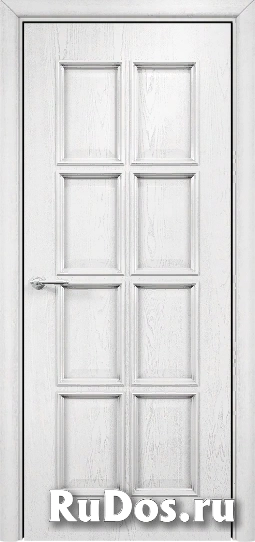 Оникс / Фортрез Межкомнатная дверь Неаполь глухая Цвет: белая эмаль патина золото фото