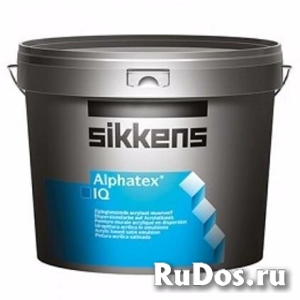 Sikkens Alphatex IQ / Сиккенс Альфатекс краска полуматовая для минеральных оснований 10, белый фото