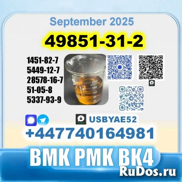 49851-31-2 (2-Bromovalerophenone) BMK PMK BK4 BVF bulk supply изображение 3