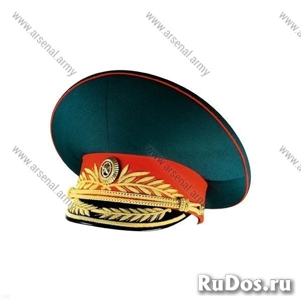 Фуражка ВС генеральская парадная с красным околышем фото
