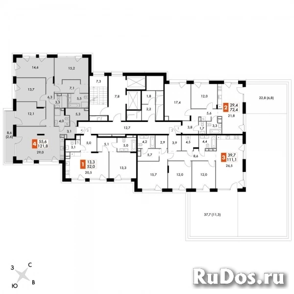 Продам 5 комнатную квартиру 122.3 м2 изображение 4