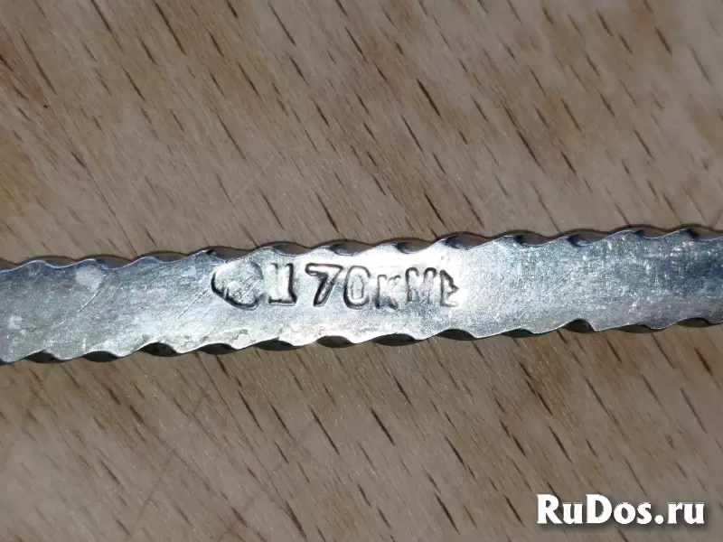 Ложки мельхиор СССР, коктельная и чайная изображение 7