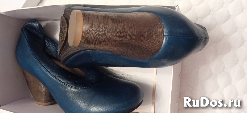 Женские туфли из натуральной кожи р, 37-37, 5-новые изображение 7
