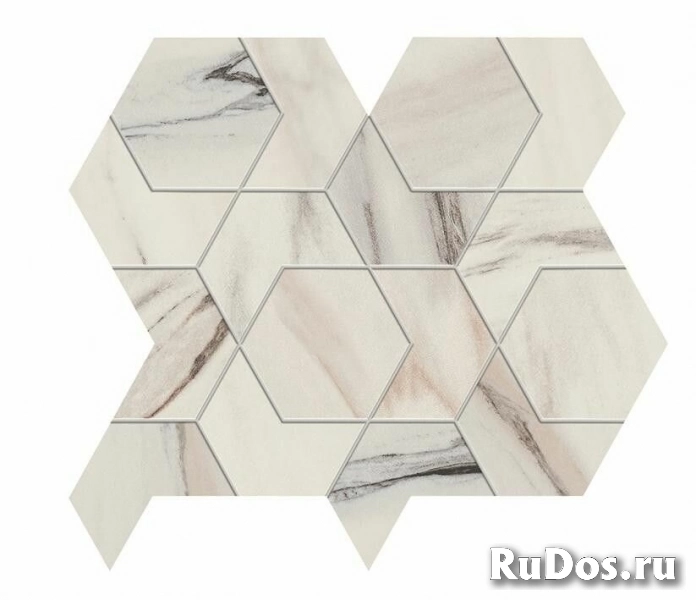 Мозаика Atlas Concorde Marvel Dream AOVY Bianco Fantastico HEX 25.4x29.6 фото