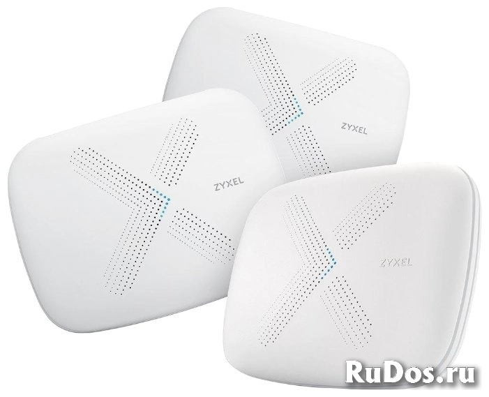 Роутер WiFi ZYXEL Multy X Kit 3 WSQ50-EU0301F набор из трех Wi-Fi машрутизаторов, AC3000, AC Wave2, MU-MIMO, 802.11a/b/g/n/ac (300+866+1733 Мбит/с), 9 фото