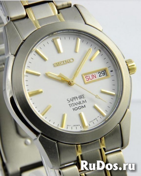 Новые Японские часы SEIKO(сапфир,титан,100 метров) фото