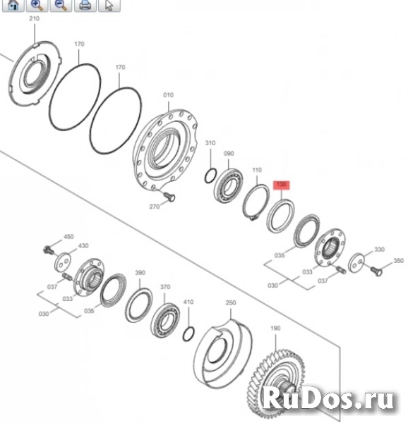 Сальник КПП Hyundai R160W-9A (ZGAQ-02057, 0734-319-387, 0734-319-557, 0734-319-718) фотка