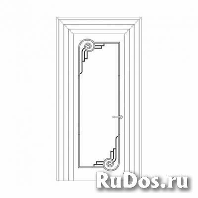 Российская Лепнина Rodecor артикул Готовые решения Ар-Деко Оформление дверей Рамбова 76423AR фото