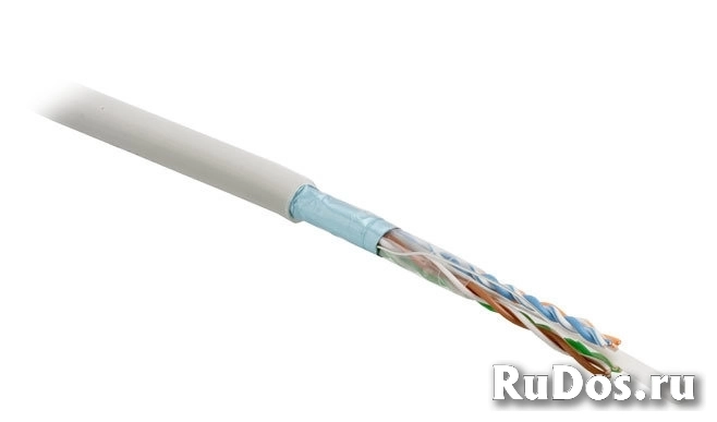 ftp4-c5e-solid-lszh-gy-305 Hyperline Витая пара экран FTP F/UTP категория 5e 4 пары 24 AWG одножильный LSZH (305м) серый (45788) фото