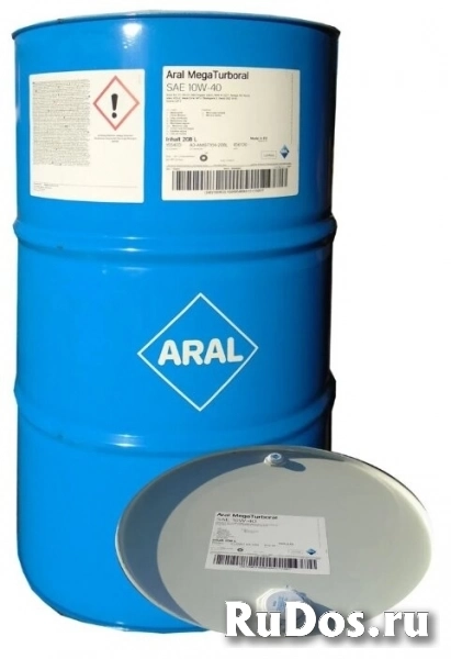 Моторное масло ARAL Mega Turboral SAE 10W-40 208 л фото