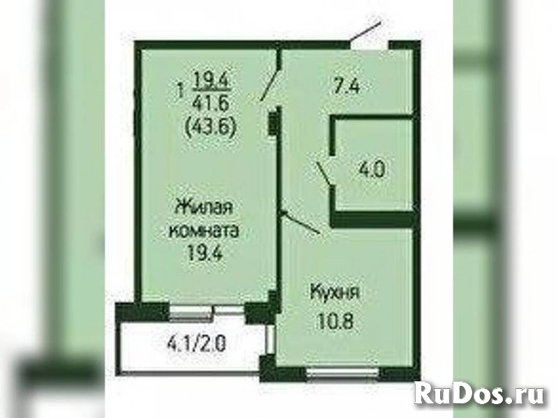 Продам 1 комнатную квартиру 45.2 м2 изображение 6