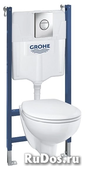 Унитаз с инсталляцией подвесной Grohe Solido Compact 39415000 с горизонтальным выпуском фото