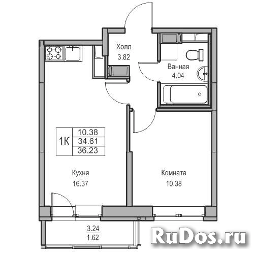 Продам 1 комнатную квартиру 34 м2 фотка