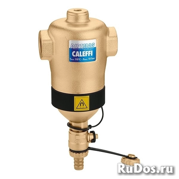 Дешламатор с магнитом Caleffi Dirtmag 1quot;1/4 для горизонтальных трубопроводов фото