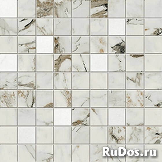 Керамическая мозаика под мрамор Атлас Конкорд Allure Мозаика Capraia Mosaic Капрайя Мозаика 31,5х31,5 (м2) фото