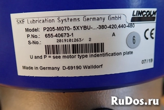 Лубрикатор насос SKF-LINCOLN P205-M070-5XYBU-...-380-420,440-480 изображение 4