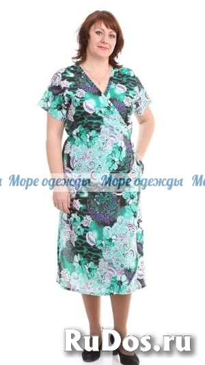Белорусский трикотаж СВИТАНАК Халат женский большой с запахом фото