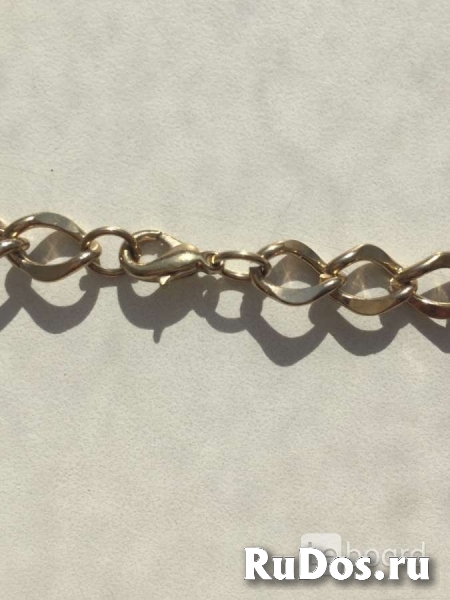 Цепь колье бижутерия украшение металл под золото цепочка топ мода изображение 4