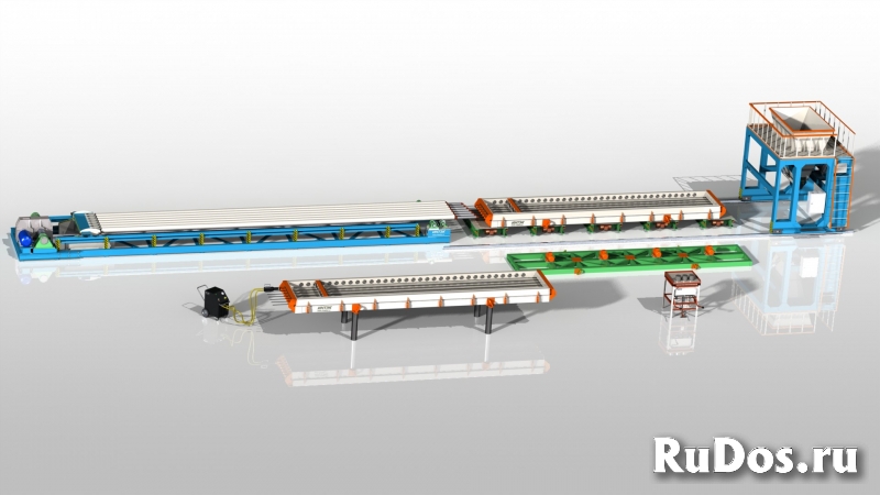 Линия по производству пустотных плит ПК фотка