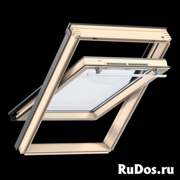 Мансардное окно VELUX GLR 3073IS CR04 (55*98см) из дерева, ручка сверху фото