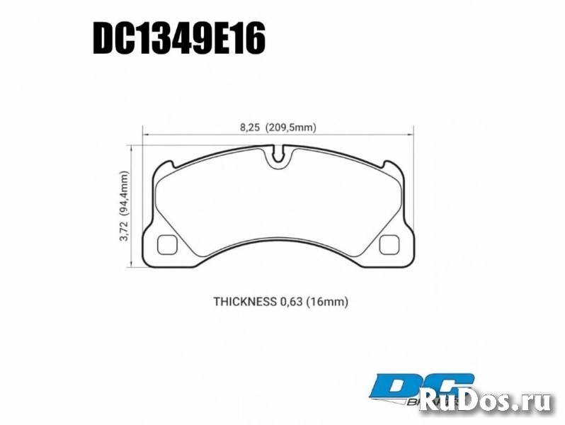 Колодки тормозные DC1349E14 DC Brakes RT.2, перед PORSCHE CAYENNE 9PA; PANAMERA 970; TOUAREG 7LA фото