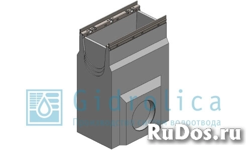 Пескоулавливающий колодец бетонный Gidrolica Bgu-Z DN200 (Со-200мм), односекционный, с оцинкованной насадкой Пкп 50.33 (20).74(70) - Bgu-Z фото