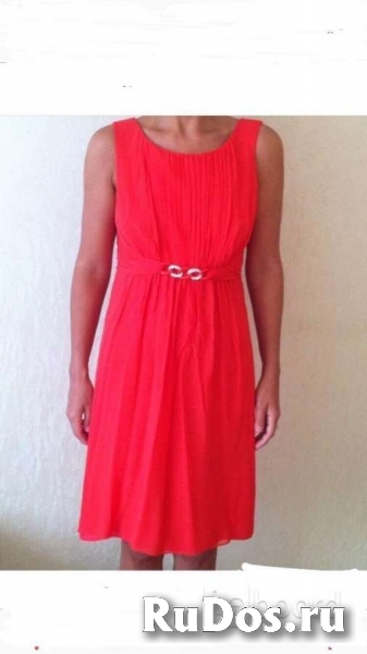 Платье новое luisa spagnoli италия размер м 46 шёлк коралл стразы фото